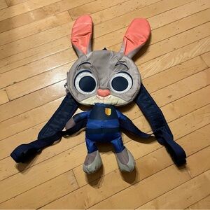 Judy Hopps Zootopia Backpack Disney Kids Rabbit Bag Travel Zip Adjustable Straps